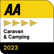 AA 4 Pennant Gold Award for Long Acres Touring Park campsite