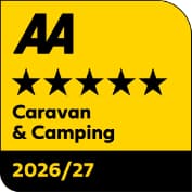 AA 5 Star Award for Long Acres Touring Park campsite